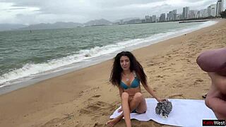 Cum Explodes On Hottie Tits Publicly!