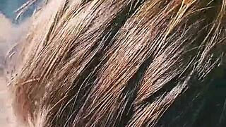 lynela nira and king gontier get pov blowjob facial cumshot action