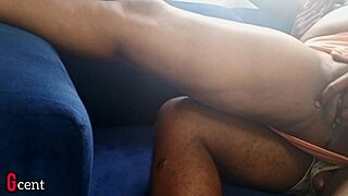 Hidden cam catches horny wife groped and moaning on desk by house boy