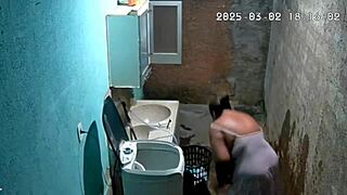 Hidden cam catches busty neighbor rubbing fat pussy while spied on