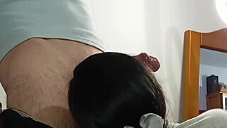 Young Latina Deepthroats Monster Cock Cum Facial POV