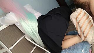omg cosplay stepdaughter virgin tight pink pussy 🔥💦