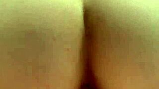 real couple amelie dubon rides in homemade creampie