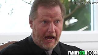 STEP PARENTS FUCK STEP DAUGHTERS IN TABOO FOURSOME LICKFEST