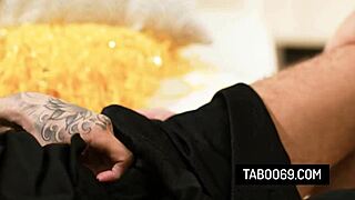 blonde cheerleader stepmom rides stepson's monster cock hard