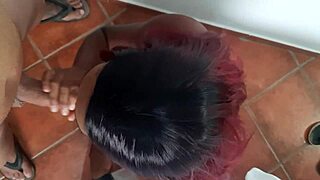 my step sister cant quit sucking my black cock deep