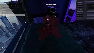 two demons sneak monster sex in the bedroom