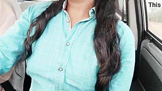 कॉलेज गर्ल बड़े चूचों वाली ने नाबर अंकल के साथ कार में गंदी बातें चुदाई