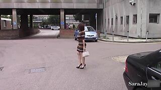 kaz b sensual lesbo squirts wet pussy in lingerie handjob with huge glasses