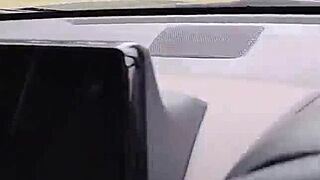 my dirty girl wanks off in car 🚗😈