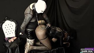 the kinky slut queen dark dea whips and pegs her slave's ass doggystyle part 2