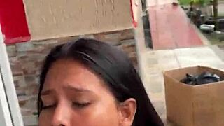 colombian scort sucks cock in public for 30 bucks