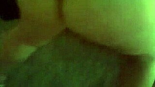 amber slurps interracial cock homemade with her warm slutty tongue