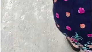 mature flashes upskirt on street then gives it all away in public thrill