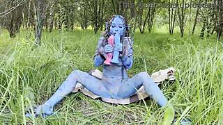 monika fox prolapses huge on hard dildo anal squirt outdoors 🌳💦🍑