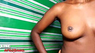 glayds afrobang teases in casting with vibrator play and solo vibes