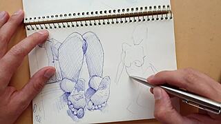 quick doggystyle with sexy latina's big ass and feet bent over